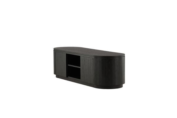 Imagine Vă rugăm să traduceți complet Fjällbacka - Low Storage - MDF Veneer / Black Oak / faneer