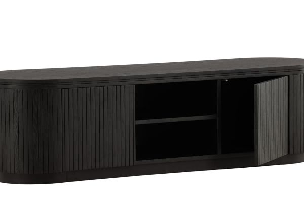 Imagine Vă rugăm să traduceți complet Fjällbacka - Low Storage - MDF Veneer / Black Oak / faneer