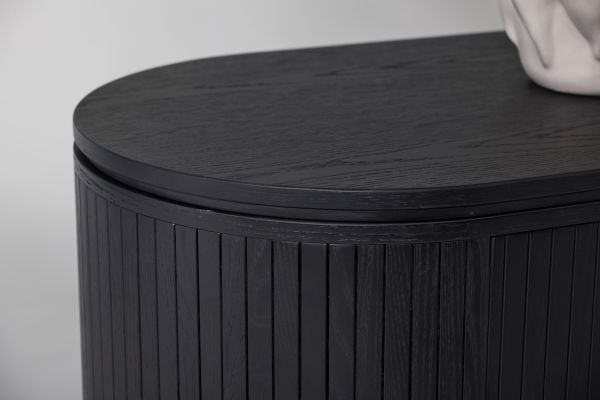 Imagine Vă rugăm să traduceți complet Fjällbacka - Low Storage - MDF Veneer / Black Oak / faneer