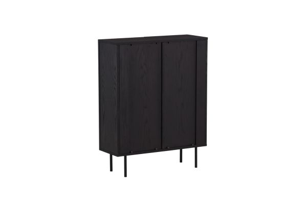 Imagine Vă rugăm să traduceți complet "Björkön High Cabinet Storage - Black / Oak/faneer