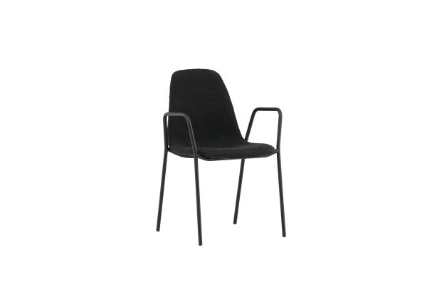 Imagine Vă rugăm să traduceți complet Klädesholmen Dining Chair 2-pack - Black / Black Boucle