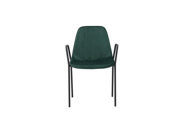 Imagine Vă rugăm să traduceți complet Klädesholmen Dining Chair 2-pack - Negru / Catifea Verde Închis