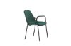 Imagine Vă rugăm să traduceți complet Klädesholmen Dining Chair 2-pack - Negru / Catifea Verde Închis