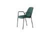 Imagine Vă rugăm să traduceți complet Klädesholmen Dining Chair 2-pack - Negru / Catifea Verde Închis