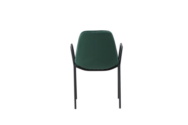 Imagine Vă rugăm să traduceți complet Klädesholmen Dining Chair 2-pack - Negru / Catifea Verde Închis