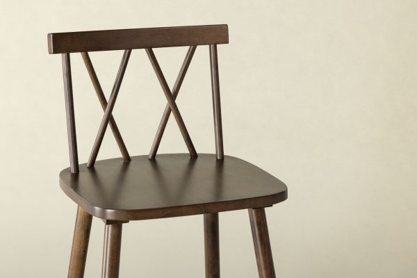 Imagine Mollöström Bar Chair 2-pack - Mocca / Walnut Wood