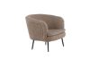 Imagine Nordkoster Single Sofa - Matte Black / Dark Beige Teddy