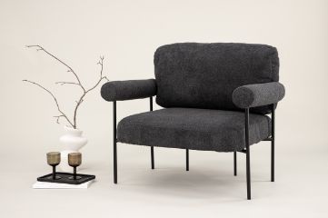 Imagine Tillberga x Josefin Lustig - Arm Chair - Dark Grey Boucle