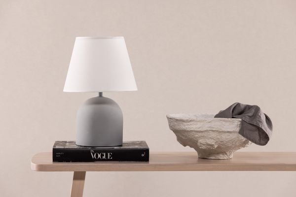 Imagine Styrsö Table Lamp - Concrete / Linen