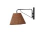 Imagine Vă rugăm să traduceți complet: Stala Wall Lamp - Negru / Ratan Natural