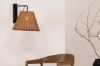 Imagine Vă rugăm să traduceți complet: Stala Wall Lamp - Negru / Ratan Natural