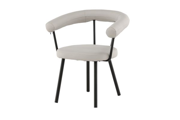 Imagine Västerås x Josefin Lustig - Dining Chair 2-pack - Matte Black  / Offwhite PU