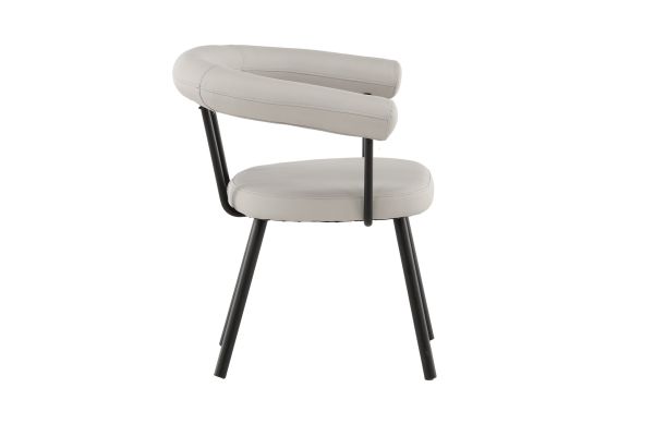 Imagine Västerås x Josefin Lustig - Dining Chair 2-pack - Matte Black  / Offwhite PU