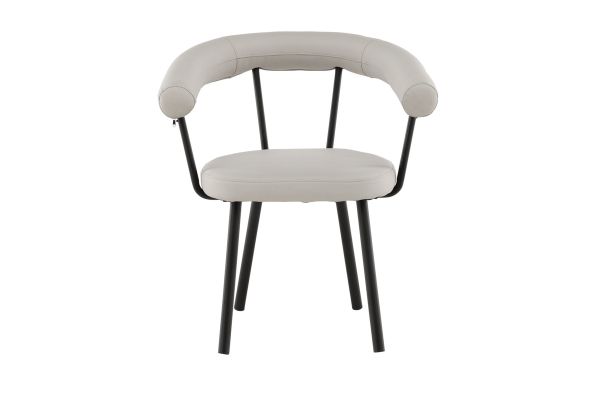 Imagine Västerås x Josefin Lustig - Dining Chair 2-pack - Matte Black  / Offwhite PU