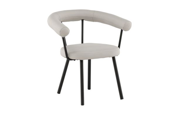 Imagine Västerås x Josefin Lustig - Dining Chair 2-pack - Matte Black  / Offwhite PU