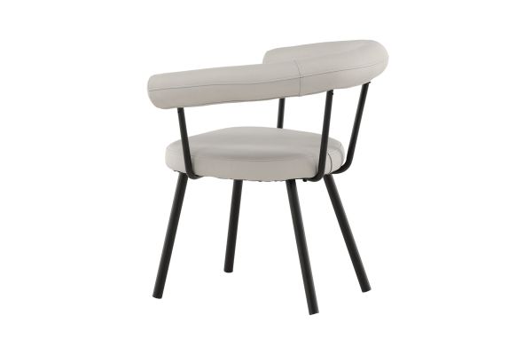 Imagine Västerås x Josefin Lustig - Dining Chair 2-pack - Matte Black  / Offwhite PU