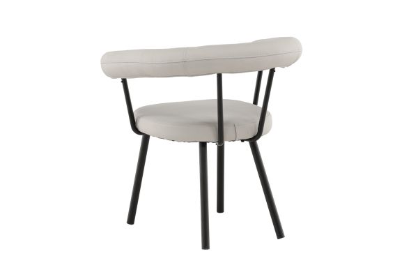 Imagine Västerås x Josefin Lustig - Dining Chair 2-pack - Matte Black  / Offwhite PU