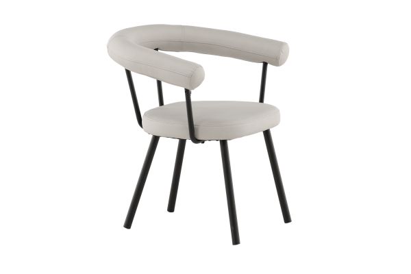 Imagine Västerås x Josefin Lustig - Dining Chair 2-pack - Matte Black  / Offwhite PU