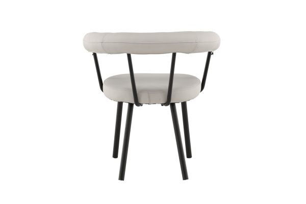 Imagine Västerås x Josefin Lustig - Dining Chair 2-pack - Matte Black  / Offwhite PU