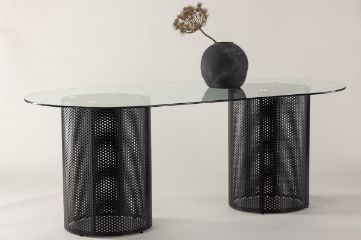 Imagine Masa de dining Glasgow x Josefin Lustig - Black / Glass