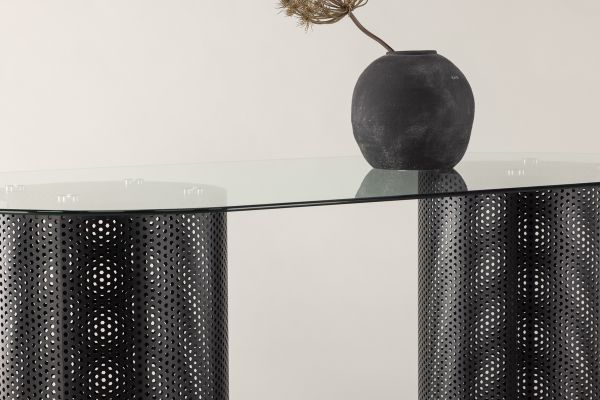 Imagine Masa de dining Glasgow x Josefin Lustig - Black / Glass