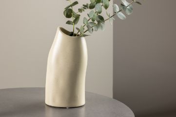 Imagine Ernst Vase - Puncte Beige/Negre - 12*9*23Hcm