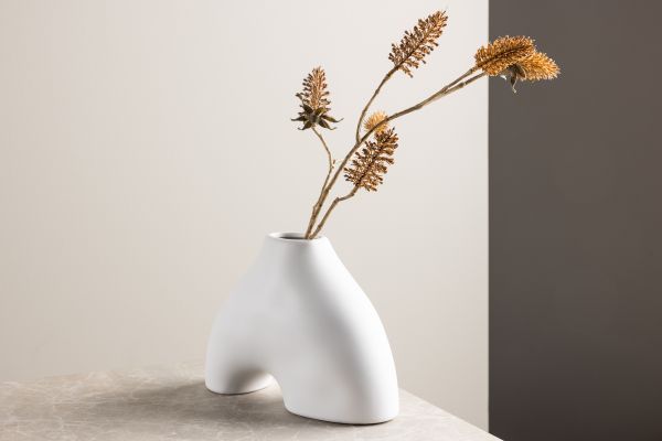 Imagine Kento Vase - Alb - 21*8*15Hcm