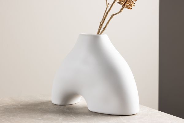 Imagine Kento Vase - Alb - 21*8*15Hcm