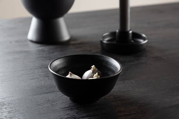 Imagine Set de 2 boluri Wabi Sabi - Negru mat - 12 * 6cm