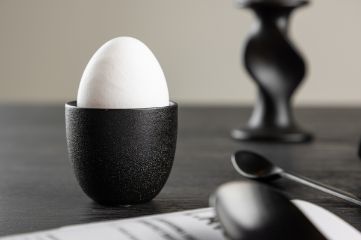 Imagine Fă corectă Wabi Sabi Egg Cup 2-pack - Matte Black - 5*5Hcm