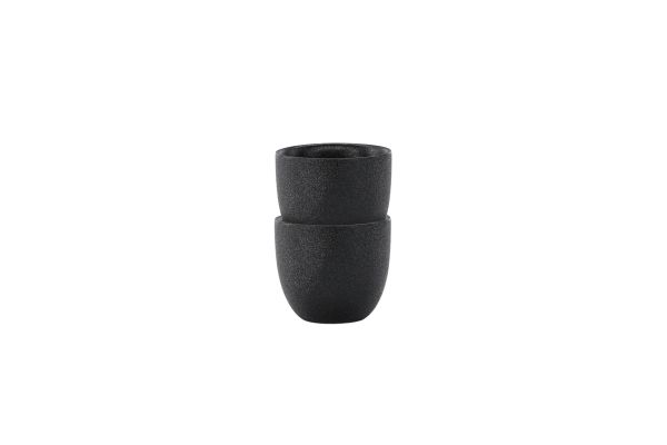 Imagine Fă corectă Wabi Sabi Egg Cup 2-pack - Matte Black - 5*5Hcm