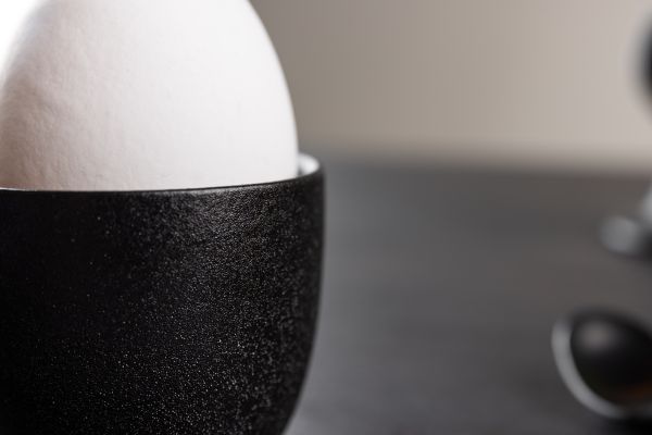 Imagine Fă corectă Wabi Sabi Egg Cup 2-pack - Matte Black - 5*5Hcm