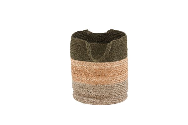 Imagine Vă rugăm să traduceți complet Jute Kanpur - 45 * ø35- - Rotund-Natural/Verde