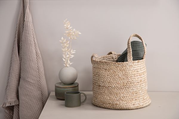 Imagine Cosul Bhopal Jute - 28*ø35-  -Rotund-Alb