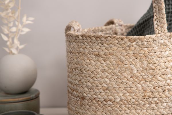 Imagine Cosul Bhopal Jute - 28*ø35-  -Rotund-Alb