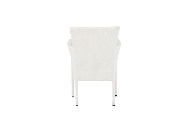 Imagine Malina Diningchair 2-pack Alumnium - White / Wicker