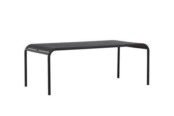 Imagine Te rog să traduci complet "Borneo Diningtable Aluminium - Black / Rectangular 100*200"