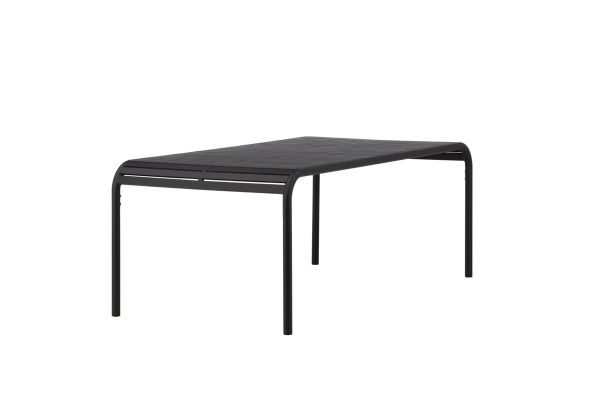 Imagine Te rog să traduci complet "Borneo Diningtable Aluminium - Black / Rectangular 100*200"