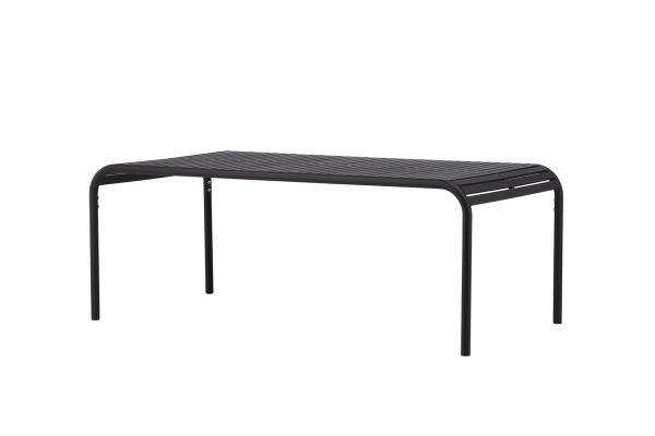 Imagine Te rog să traduci complet "Borneo Diningtable Aluminium - Black / Rectangular 100*200"