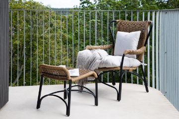 Imagine Traduceți complet Loreto Loungechair Black - Nature Rattan