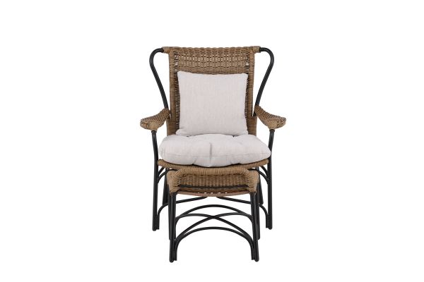 Imagine Traduceți complet Loreto Loungechair Black - Nature Rattan