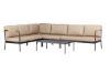 Imagine Pehnna Corner Loungeset Steel - Black / Sand