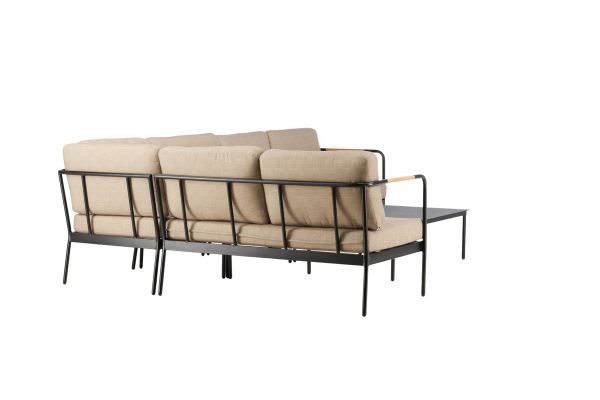 Imagine Pehnna Corner Loungeset Steel - Black / Sand