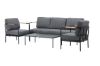 Imagine Pehnna Sofaset Loungeset Steel - Negru / Gri închis