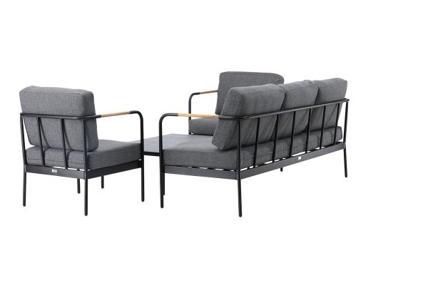 Imagine Pehnna Sofaset Loungeset Steel - Negru / Gri închis