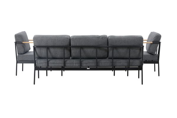 Imagine Pehnna Sofaset Loungeset Steel - Negru / Gri închis