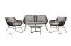 Imagine Davao Loungeset Steel - Dark grey / Brown