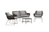 Imagine Davao Loungeset Steel - Dark grey / Brown