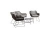 Imagine Davao Loungeset Steel - Dark grey / Brown