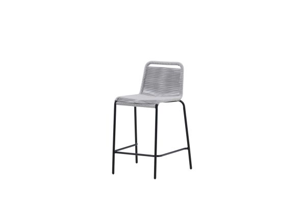 Imagine Vă rugăm să traduceți complet Lindos Barchair 2-pack Steel - Negru / Gri Deschis